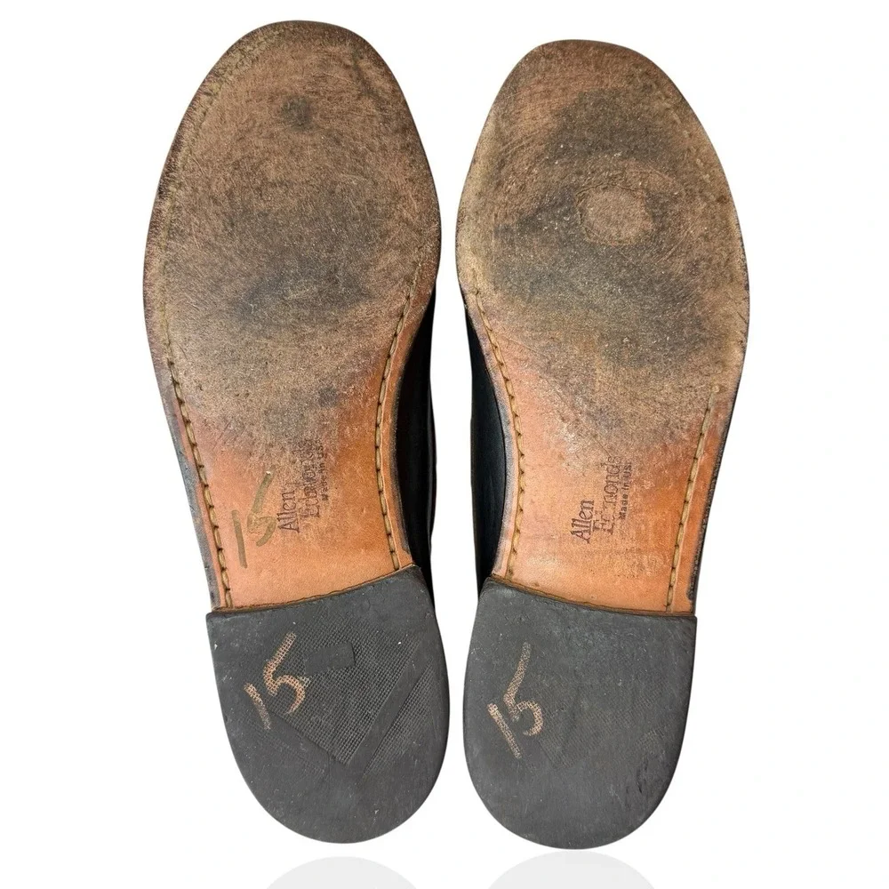 Allen Edmonds Woodstock 9D Black Brown Leather Kiltie‎ Tassel Loafer Shoes USA
